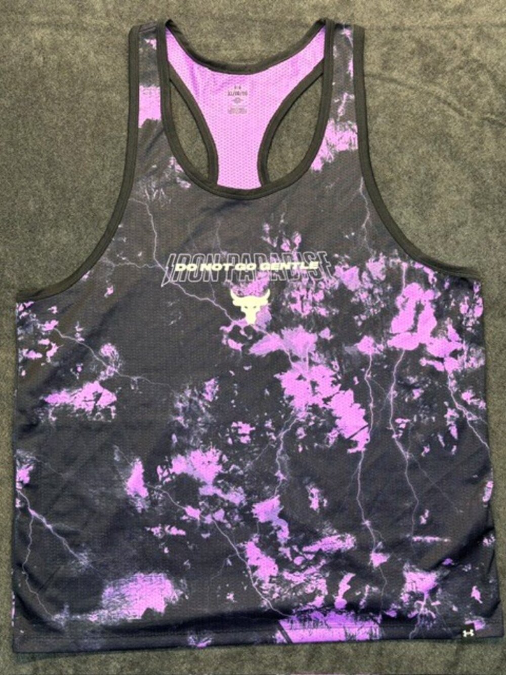 NWT Under Armour Project Rock Mesh Printed. Mens XL